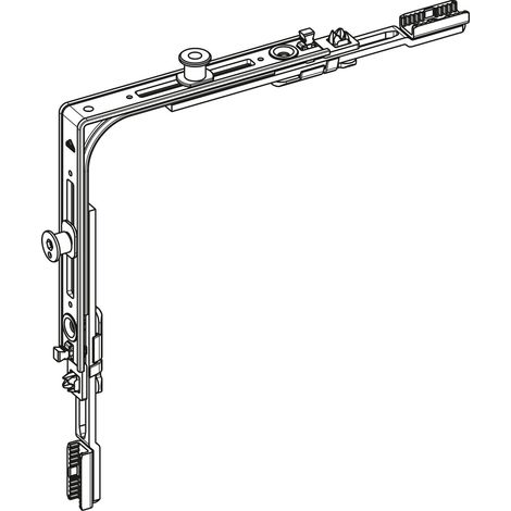 ROTO E-Tec Control NT/NX Eckumlenkung MVS 1P / 1V Zapfen silber (1/2)