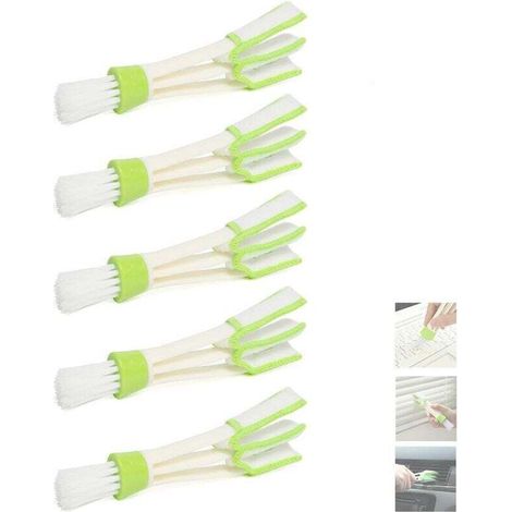 Ulisem5 Brosses de Nettoyage de Voiture, Brosses Souples pour Tableau de Bord,Outils de Nettoyage de Voiture Multifonctionnels adaptés pour les Moteurs, les Roues, les Lntérieurs, Les Garnitures, les (1/4)
