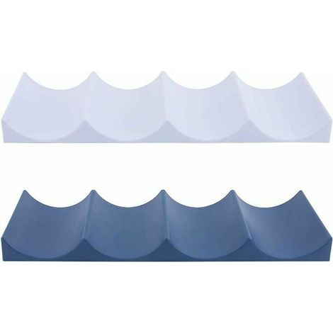 Portabottiglie in stile europeo, 2 pezzi portabottiglie in plastica per frigorifero per ripiani della cucina, dispensa, frigorifero (1/5)