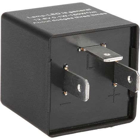 Relais clignotant automobile réglable CF14KT 3 broches 12V, adapté aux clignotants à LED. (1/5)