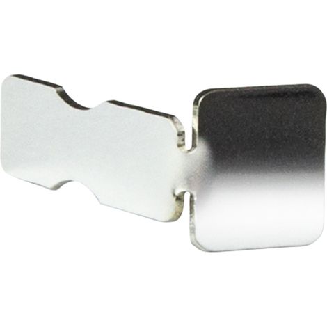 Abschlusskappe Quadratprofil Edelstahl HEXIM 10-12mm HEX402: 10 mm, Silber glänzend SP