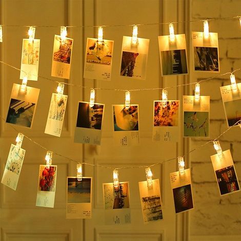 - Catena luminosa con clip per foto, 3 m, con 20 LED (1/5)