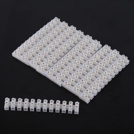 Lot de 10 bornes à vis double rangée 360 V 10 A, bornier électrique à 12 broches (1/5)