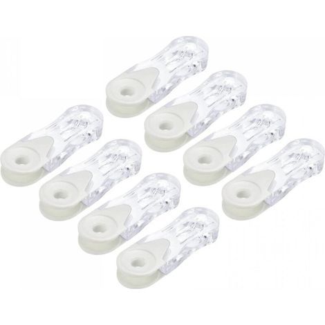 Set of 8 90mm blind cord weights for window curtains and vertical Roman blinds, white (1/5)