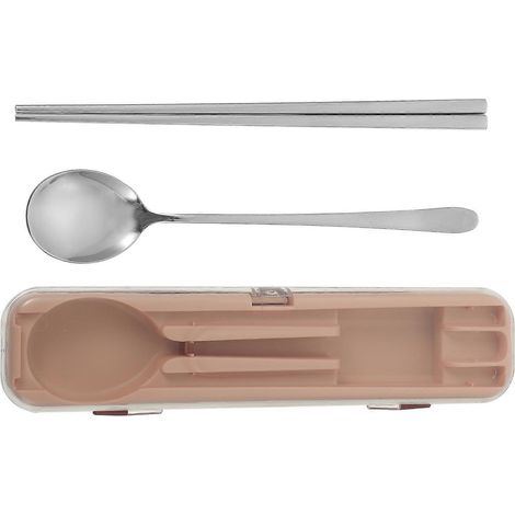 Vaisselle en acier inoxydable, design pratique, en forme de cuillère, idéale pour les pique-niques en extérieur (1 set). (1/5)