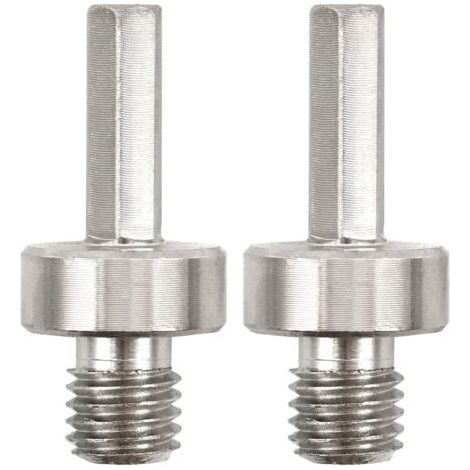 royaluxe-Adaptateur de Foret Diamant - 2 pièces M14 Filetage à 3/8 Hexagonal Tige Scie Cloche Diamant Adaptateur pour Perceuse à Main électrique