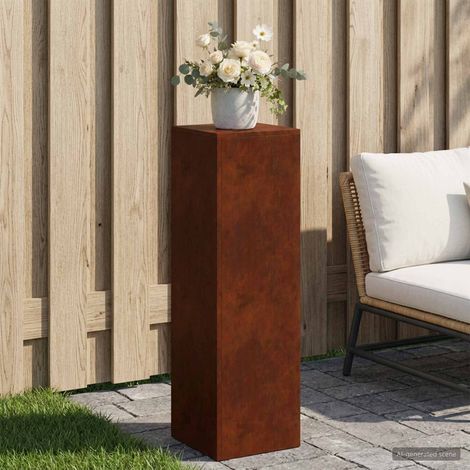 vidaXL Plant Stand Rusty 30 x 30 x 100 cm Weathering Steel (1/5)