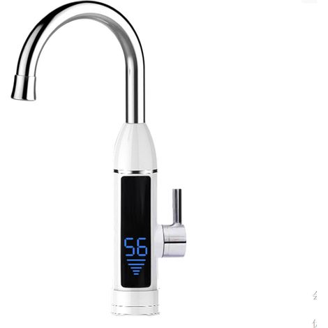Robinet de cuisine, chauffe-eau électrique, chauffe-eau instantané, robinet avec affichage numérique LCD, thermostat (1/3)