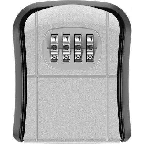 1PC Security Key Box, Gray Mini Outdoor Wall Mounted Key Box Waterproof Key Box for Home School Office Factory Garage MUMU (1/4)