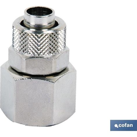 COFAN recto hembra t-6/4 r-1/8 , Racor cónico latón Recto con rosca Hembra GAS