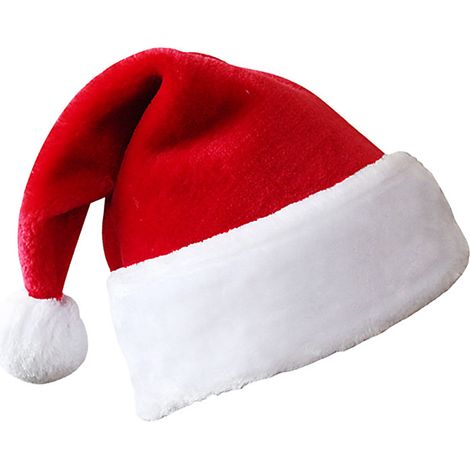 Chapeau de Noël en peluche épaisse pour enfants et adultes - Accessoires de décoration de Noël (1/5)
