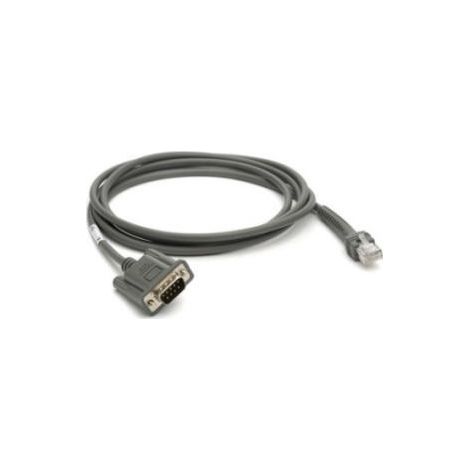 Cable de conexión Zebra, RS-232 (serie, 2,1 m, recto)