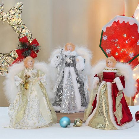Angel - 30 Cm - Pour Décoration De Sapin De Noël - En Plastique - 1 Pièce (1/5)
