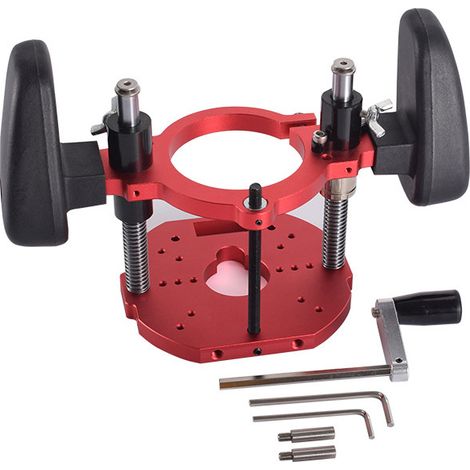 Plateforme élévatrice inversée pour machine à découper Table de travail inversée relevable pour machine à rogner avec base à pression vers le bas, plateau inversé à fentes, accessoires pour outils de (1/5)