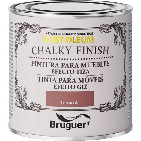 XYLAZEL chalky muebles 125ml terracota , Pintura a la tiza para muebles color terracota Indicada para aplicar sobre objetos y muebles de interior Cubre fácilmente cualquier