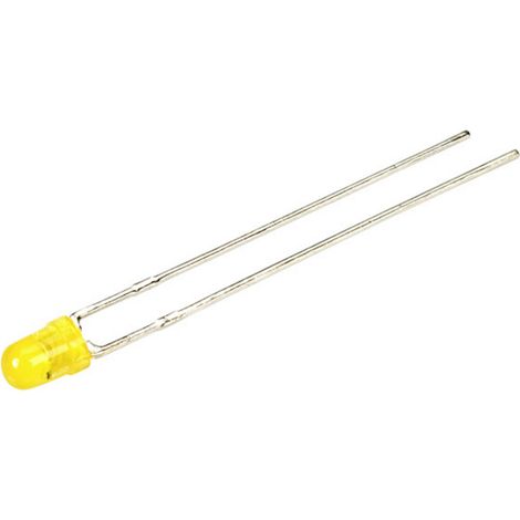 Kingbright LED jaune rond 3 mm 11 mcd 40 ° 11.5 mA 14 V