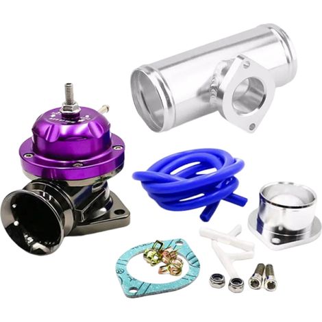 Turbolader-Entlastungsventil aus bearbeitetem Aluminium, 2,5-Zoll-Schlauchflansch, universeller Typ RS SDDBOVGRSBL FPG250 (violett)