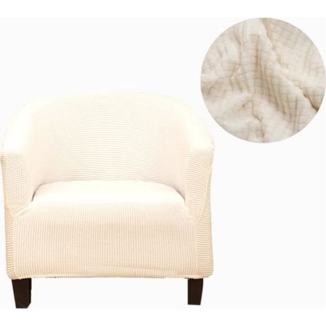 Housses de fauteuil - Noname - Extensibles - Blanc - Contemporain - Intérieur (1/4)