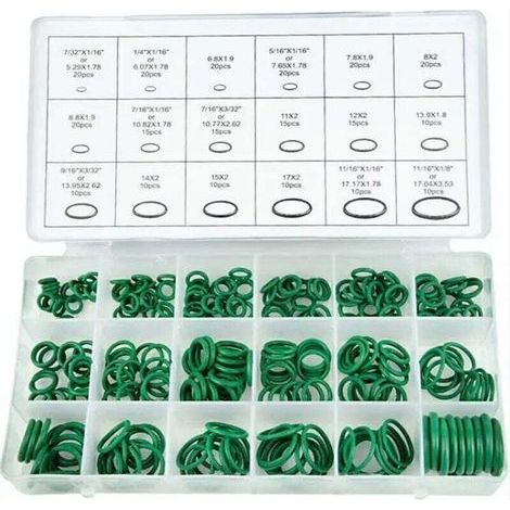 270 pièces climatisation HNBR joints toriques voiture outils de réparation automatique en caoutchouc voiture climatiseur réfrigérant anneau ensembles accessoires de voiture (1/4)