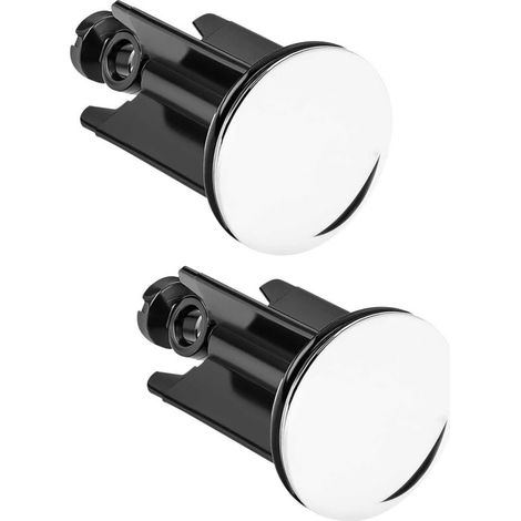 Bouchon d'Évier Universel 40mm, 2 PCS Éviers de Vidange pour Tous Les Éviers et Bidets Standard (la Hauteur est Réglable Entre 6.6cm et 8.3cm)