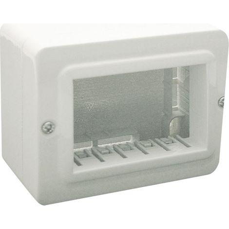 Ave contenitore minicanali autoportante ral9010 bia s44 3 moduli 44qc03