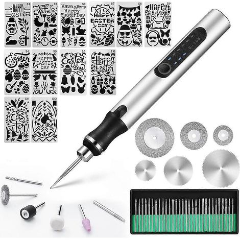 Mehrmaterial-Gravierstift für Metall, Holz, Glas und Kunststoff (1/5)