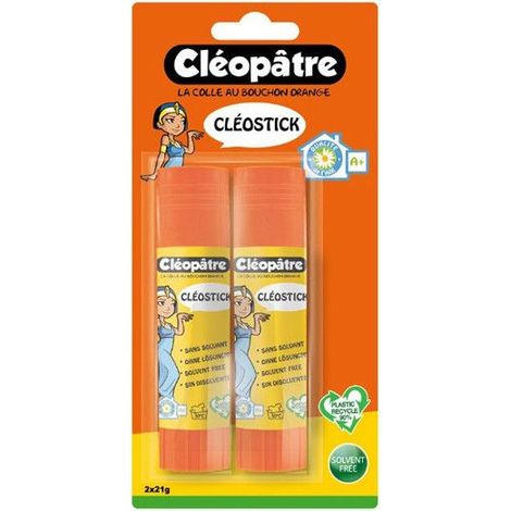 Lot de 2 bâtons de colle - Blanche - Cléopâtre - Cléostick - 21g