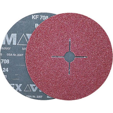 VSM Disque en fibre KF 708, corindon semi-raffiné (A), ⌀ 180 mm, Grain : 40