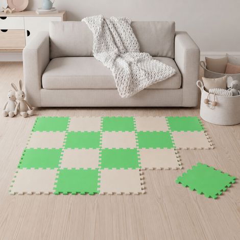 18 Piezas Alfombra Puzzle para Bebés y Niños - 30x30 Suelo Goma EVA Tapete Juego (1/5)