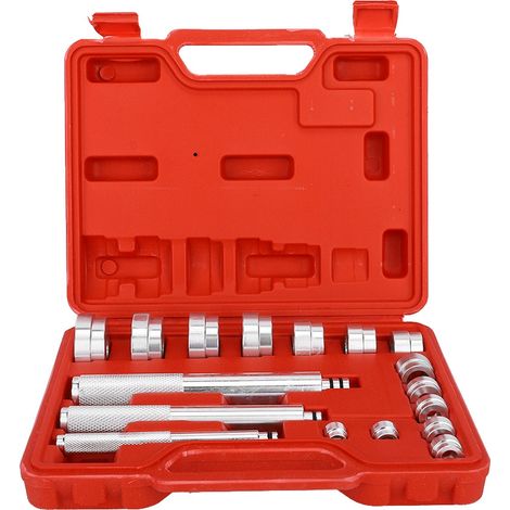 Outil de joint de roulement de roue Ej.Life, outil de remplacement de conducteurs de bague de roulement de roue de 17Pcs en aluminium de petite taille (1/5)