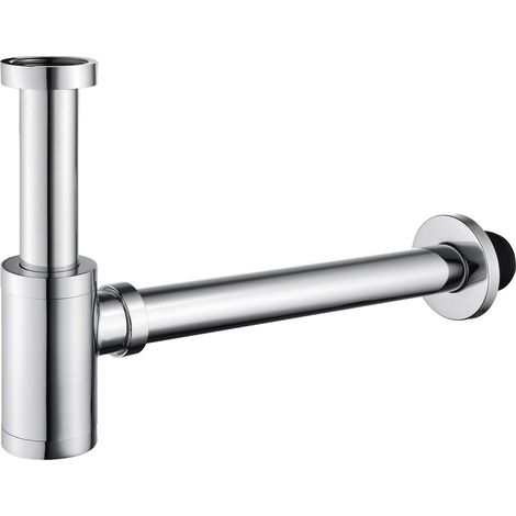 Siphon de Lavabo en Acier Inox Siphon pour vasque et lavabo hauteur réglable Set de Siphon G1-1-4" (1/4)