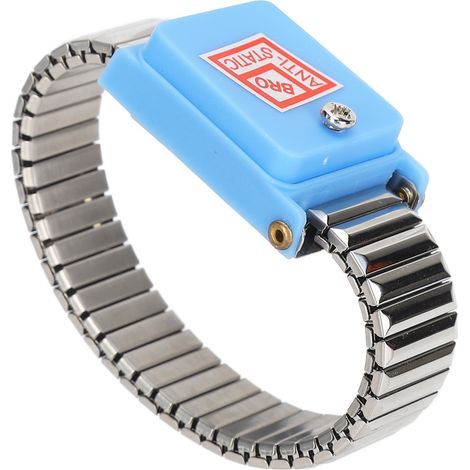 Kabelloses antistatisches Armband, elastisches Erdungsarmband, kabelloses metallisches ESD-Armband, freihändige statische Entladung. (1/5)