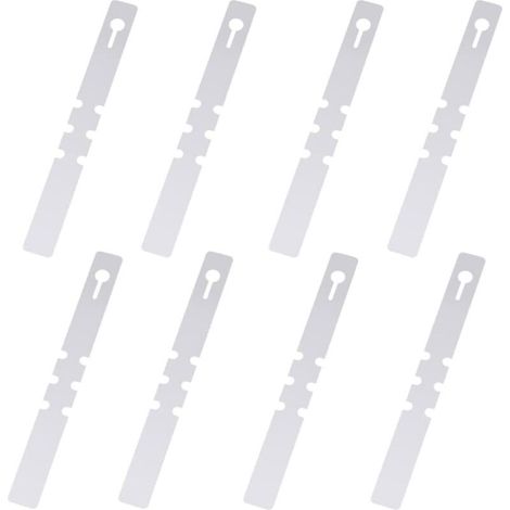 100 Pièces Étiquettes de Plantes en Plastique, Étiquettes d'arbres, s'enroulent Autour d'étiquettes Suspendues pour Plantes, Étiquettes de Jardin Étanches (Blanc, 2x20cm) (1/4)