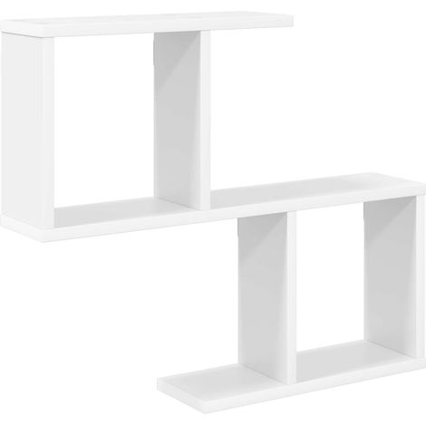 Estante de pared Blanco 60 x 12 x 50,5 cm Madera de ingeniería vidaXL (1/5)