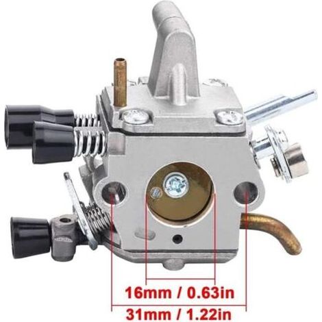 Carburateur pour Stihl FS120 FS200 FS250 FS300 FS350 FS400 FS450 FS480 FR350 FR450 FR480 Débroussailleuse Remplace 4134 120 0653, 4134 120 0603 avec filtre à air Bougie Ampoule d'amorçage (1/3)