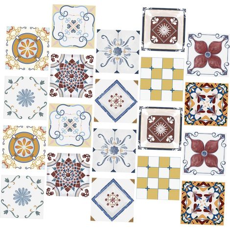 Autocollants Amovibles Pour Mur De Cuisine 20 Feuilles Dautocollants Pour Carrelage Auto-adhésifs Fonction Huile (1/5)