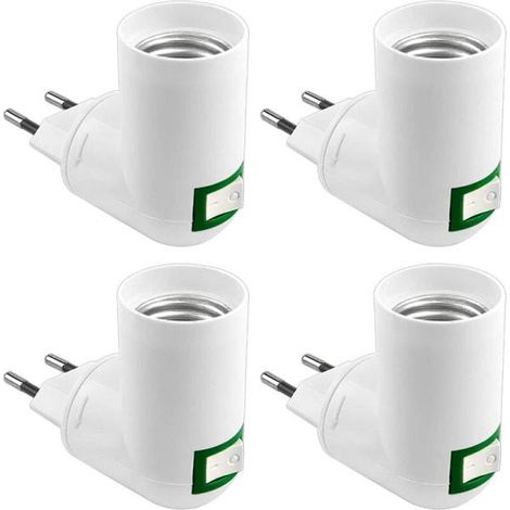 Douille E27 avec interrupteur sans fil, support de lampe LED, 230 V CA, adaptateur E27 pour lampe de cuisine, mini applique murale, spot E27 (1/5)