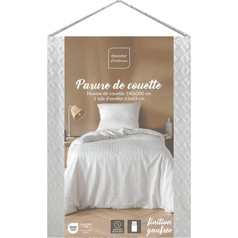 Parure de Lit - Litea - Microfibre Gaufrée LITEA - 200 x 140 cm (1/5)