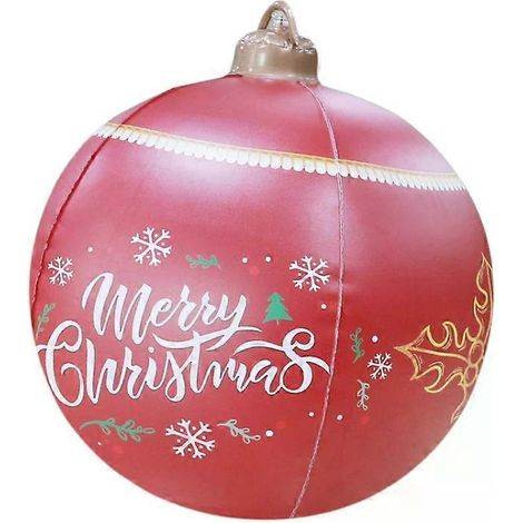 Boules de Noël gonflables en PVC - Décorations de jardin, Rouge, MT709 Rouge