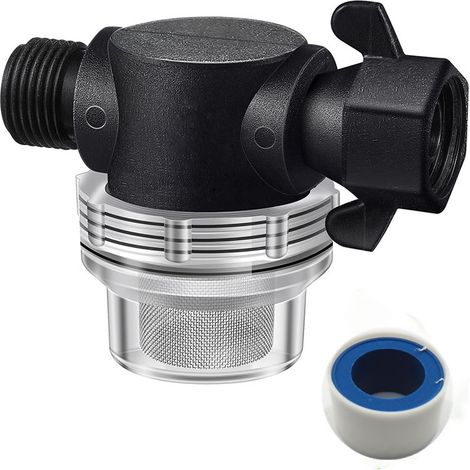 4/6-Punkt-Rohrfilter aus transparentem Material, Hochleistungs-Vorfilter aus Kunststoff für Leitungswasser, Wasserreiniger für Aquakultur und Gartenbau (1/5)