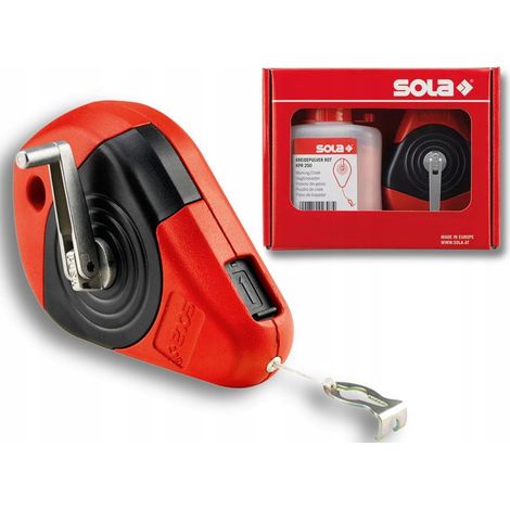 SOLA SZNUREK TRASERSKI 30m CLP SET R + KREDA CZERWONA (1/2)