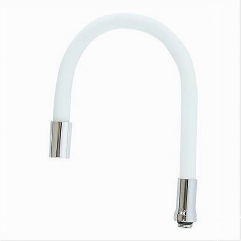 Canna Ricambio Tubo Flessibile Per Rubinetto Lavello Da Cucina Bianco 50cm 87505 (1/2)