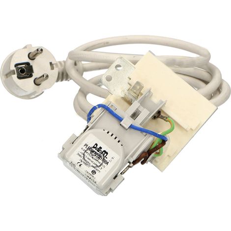 Cable Alimentación + Filtro Antiparasitario Compatible Indesit WITL85 Longitud 1,5m Seguridad Eléctrica