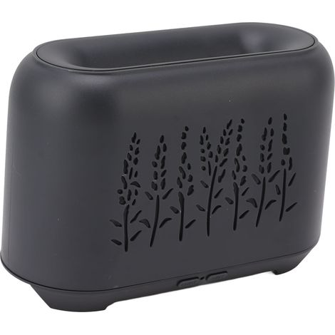 Diffuseur d'arômes Flame silencieux avec arrêt automatique, humidificateur et diffuseur d'huiles essentielles USB avec lumière colorée, 130 ml, gris-noir. (1/5)