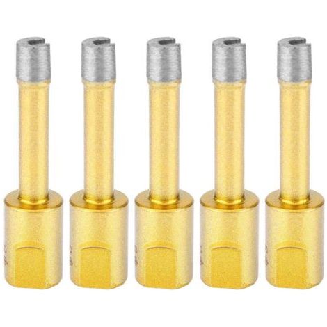 5 Pcs Diamant Angle Grinder Trou Ouverture Trou Scie Forets Outil De Coupe pour Marbre Verre Céramique Mur De Tuile Granit(8mm),Scie Cloche (1/5)