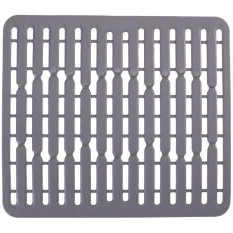 QORVA-28.5x32cm Tapis de fond d'évier en silicone ou protège évier - Grand format (1/5)