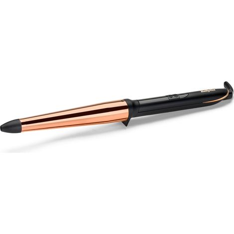 Piastra arricciacapelli Babyliss Salon Brilliance Conico C458E Nero e Oro rosa (1/3)