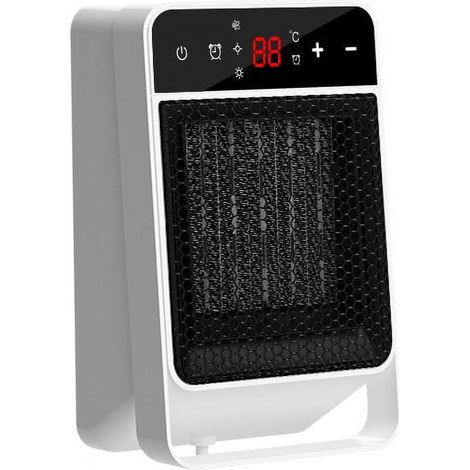 Radiateur Électrique Murale 1800 W - Affichage LED Télécommande Thermostat Réglable Minuterie Pour Intérieur Bureau Camping-car Salle De Bain - 1 Pièce