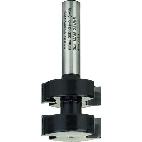 Bosch - Punta per fresa per legno, penna-scanalatura , 25x58 mm 2608628353 (1/4)