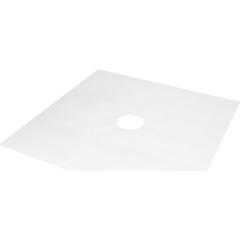 Ensemble de 6 tapis de nettoyage protecteurs en téflon pour cuisinière à gaz, argent (1/5)